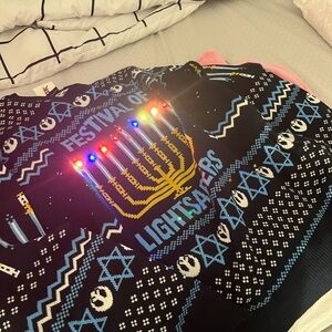 Festival of Lights Sweater with LED Lights